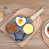 4 Holes Egg Frying Pan With Wood Handle - Image 7